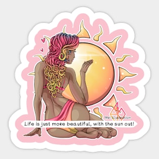 Reva in the Sun - text Sticker